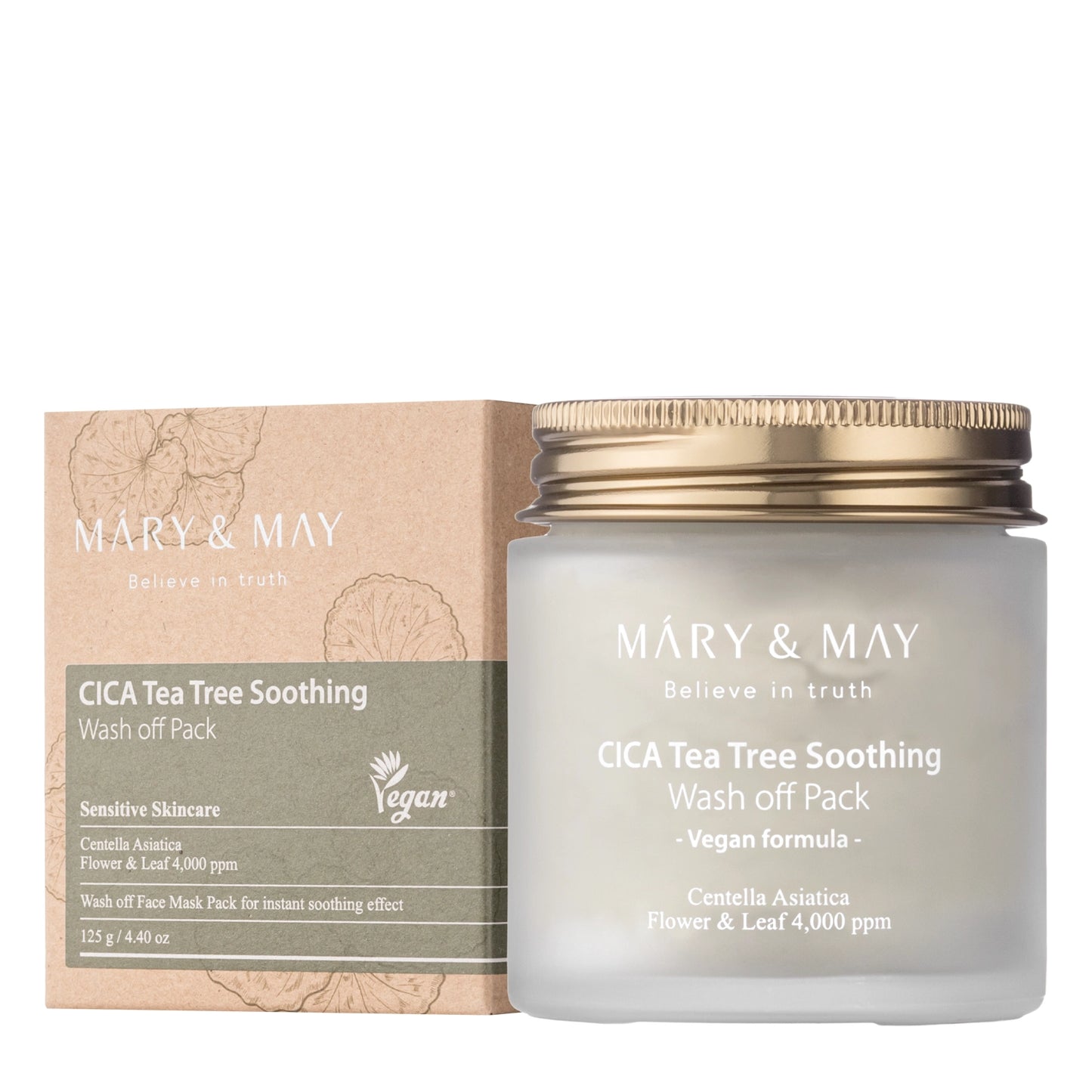 Mary&May - CICA Успокояваща маска за лице с чаено дърво - глинена маска