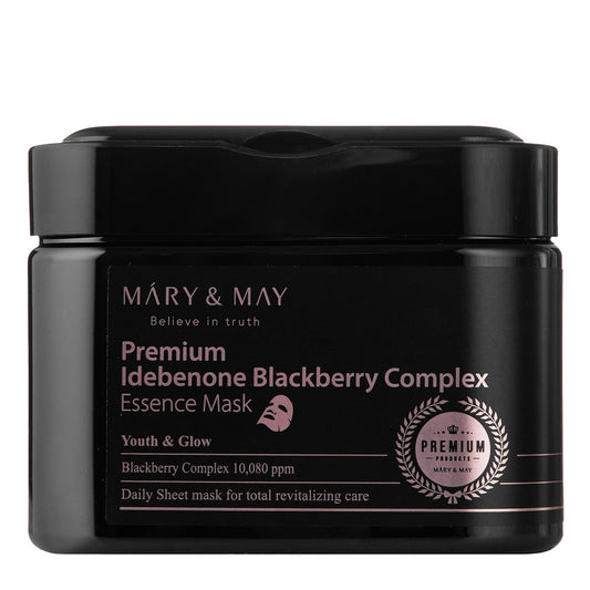 Mary&amp;May - Комплект маски за лице Premium Idebenon Blackberry Complex Essence Mask
