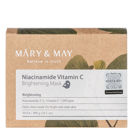 Mary&amp;May - Изсветляваща маска с ниацинамид и витамин C