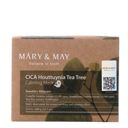 Mary&amp;May - Успокояваща маска за лице с чаено дърво Cica Houttuynia